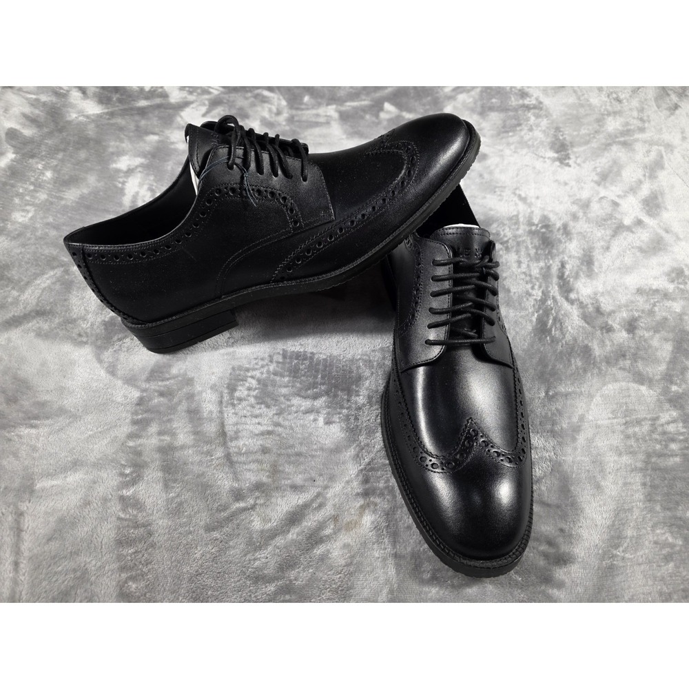 NEW Cole Haan Modern Essentials Wing Oxford Shoes Black Waterproof Men's US 9.5
